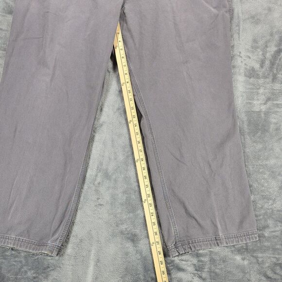 Duluth Flex Fire Hose Pants Mens 44x30 Gray Canvas Outdoor Relaxed Workwear - Picture 9 of 10